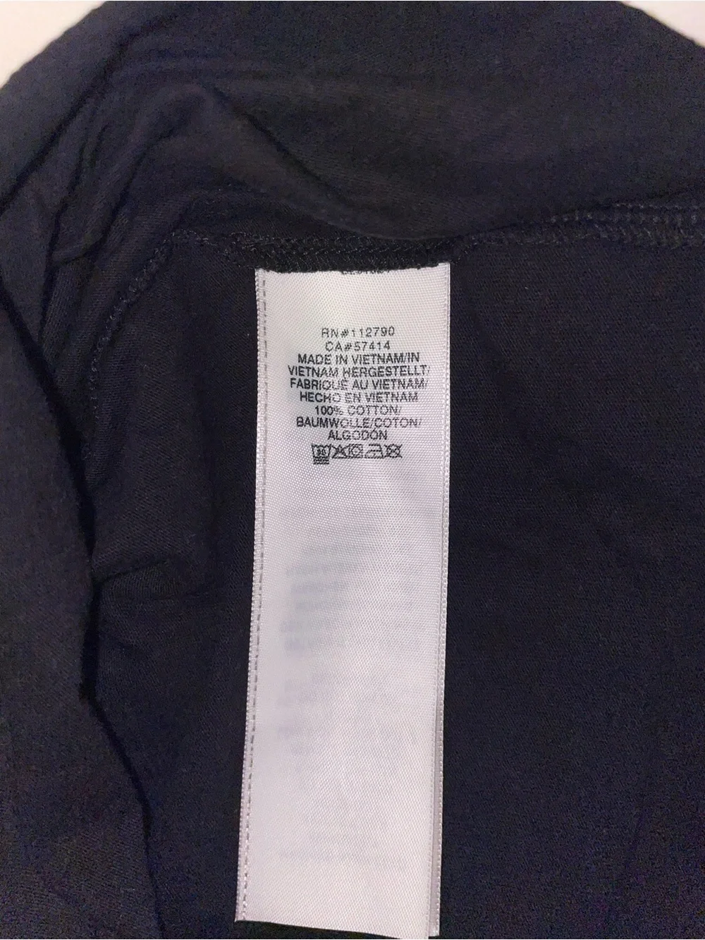 True Religion Black T-Shirt with Silver Foil Logo